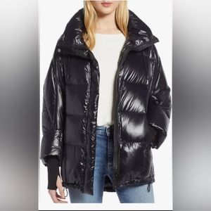 Black Quilted puffer jacket
